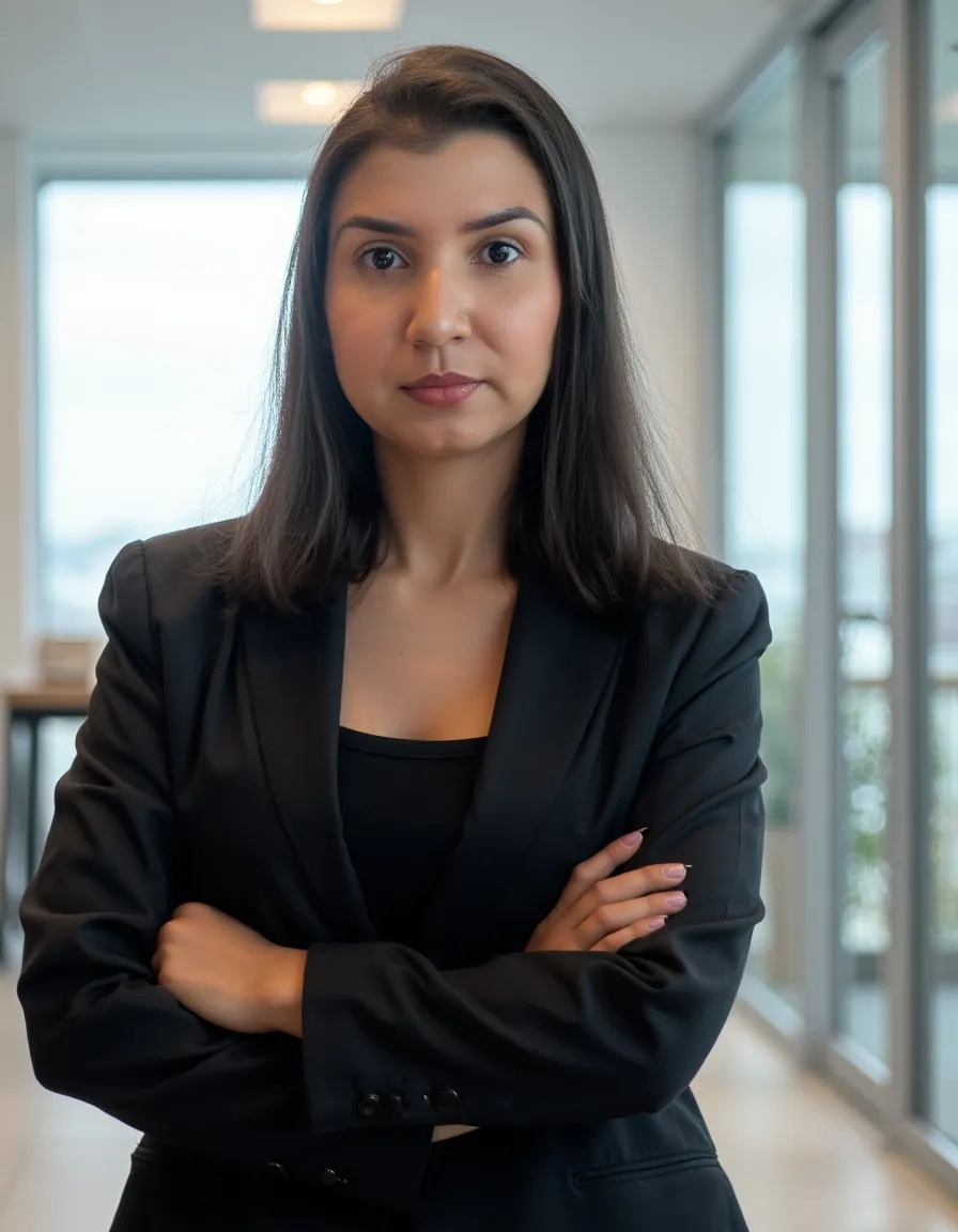 Caroline Szaz no escritório